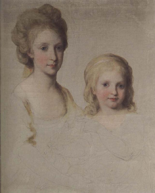 Angelica Kauffmann Bozzetto zum Bildnis Maria Theresa und Maria Chrstian